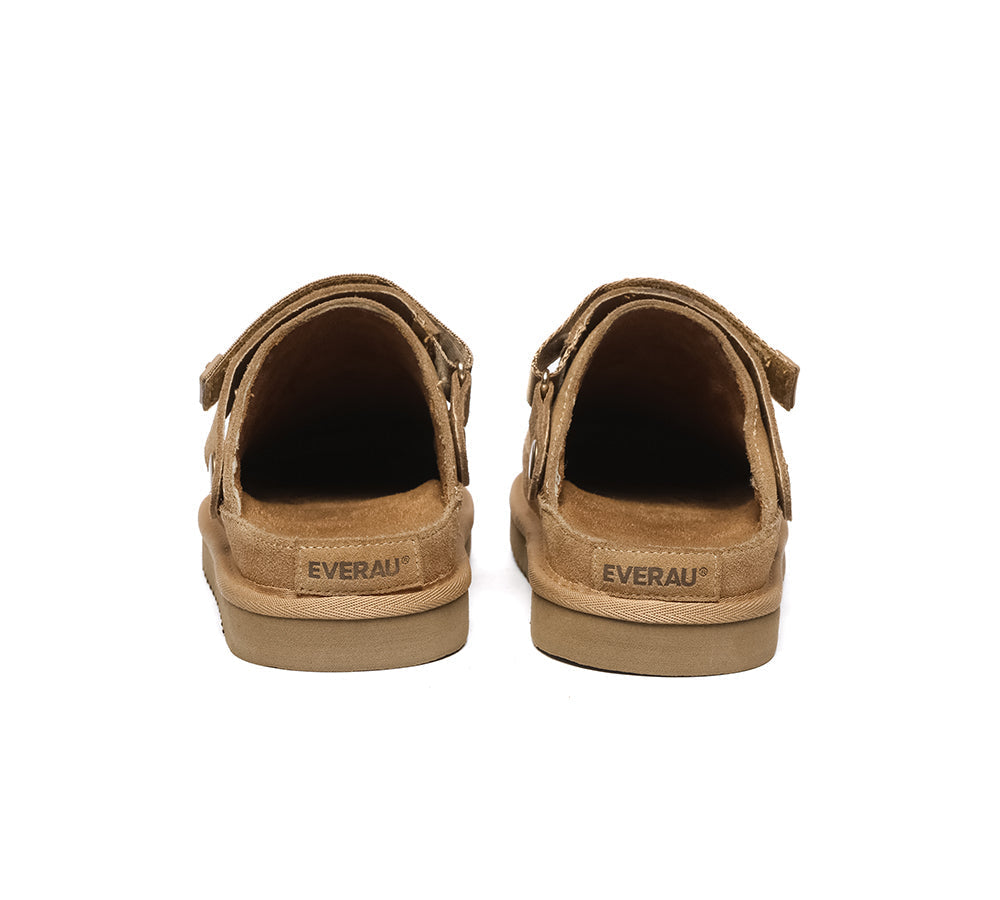 Slides - EVERAU?? Adjustable Strap Slip-on Flat Sandal Slippers Sierra