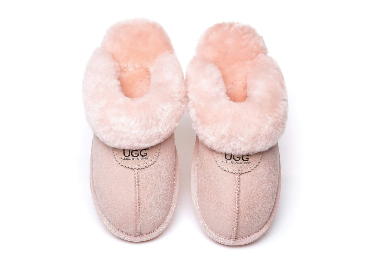 UGG Slippers - AS UGG Slippers Waffle Unisex Scuff Double Face Sheepskin