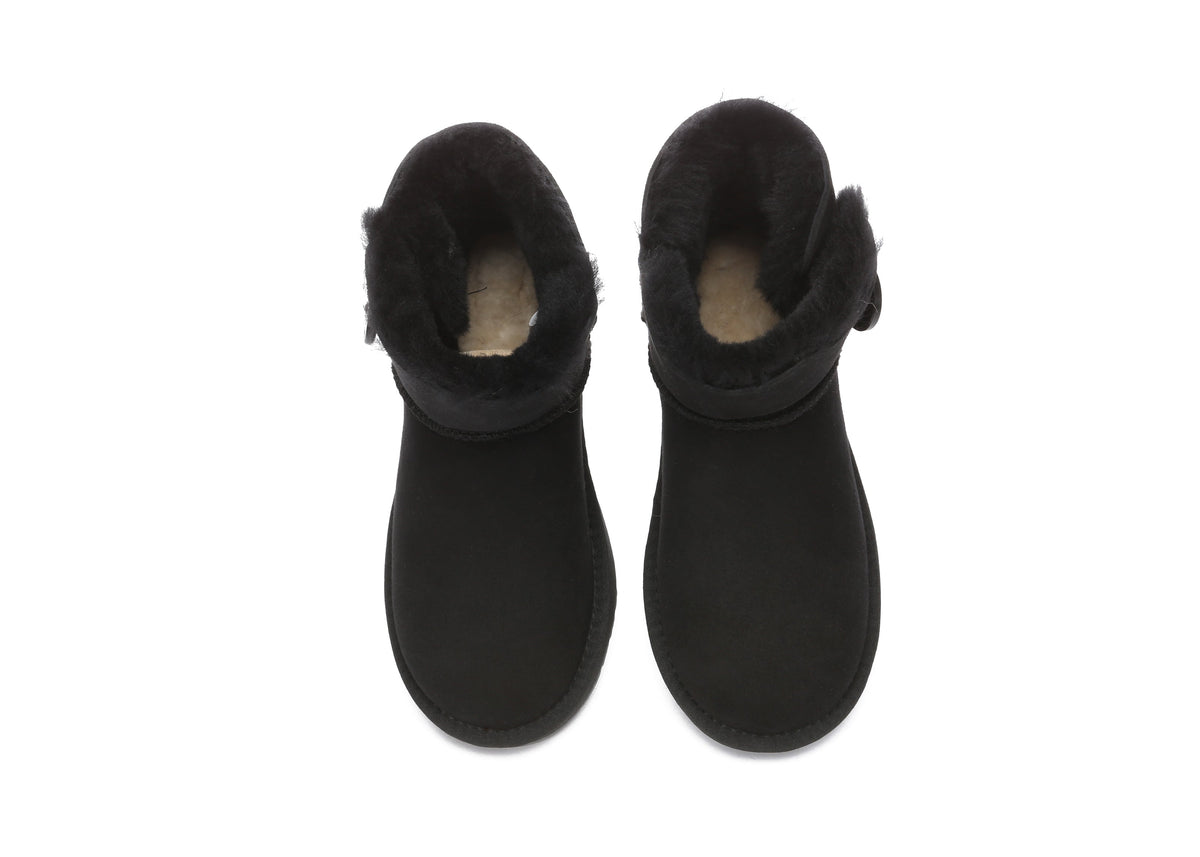 UGG Boots - UGG Boots Australia Premium Double Face Sheepskin Mini Button Boots