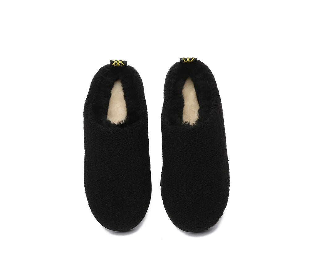 UGG Slippers - EVERAU® UGG Sheepskin Wool Plush Ankle Slippers Teddycozy