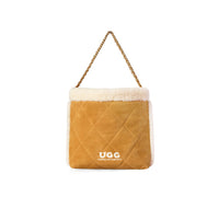 AUSTRALIAN SHEPHERD® Suede Shearling Tote Bag Over Shoulder Diana UGG AUSTRALIAN SHEPHERD