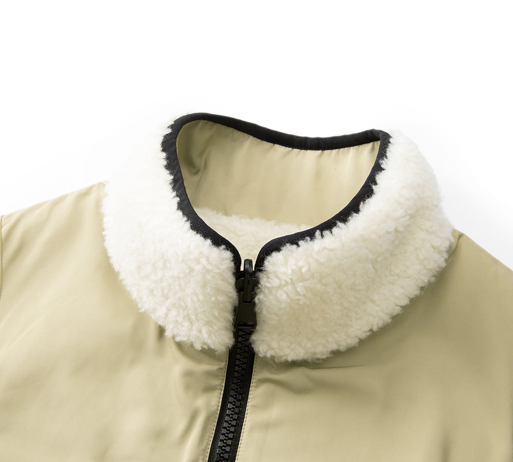 EVERAU® Wool Reversible Vest Warm Layering Cozea EVERAU