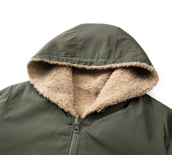 EVERAU® Wool Jacket Double-Sided Warm Coffee Moona EVERAU