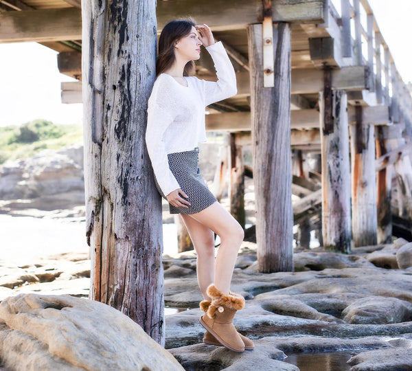UGG Boots - AS UGG Short Button Boots Donna