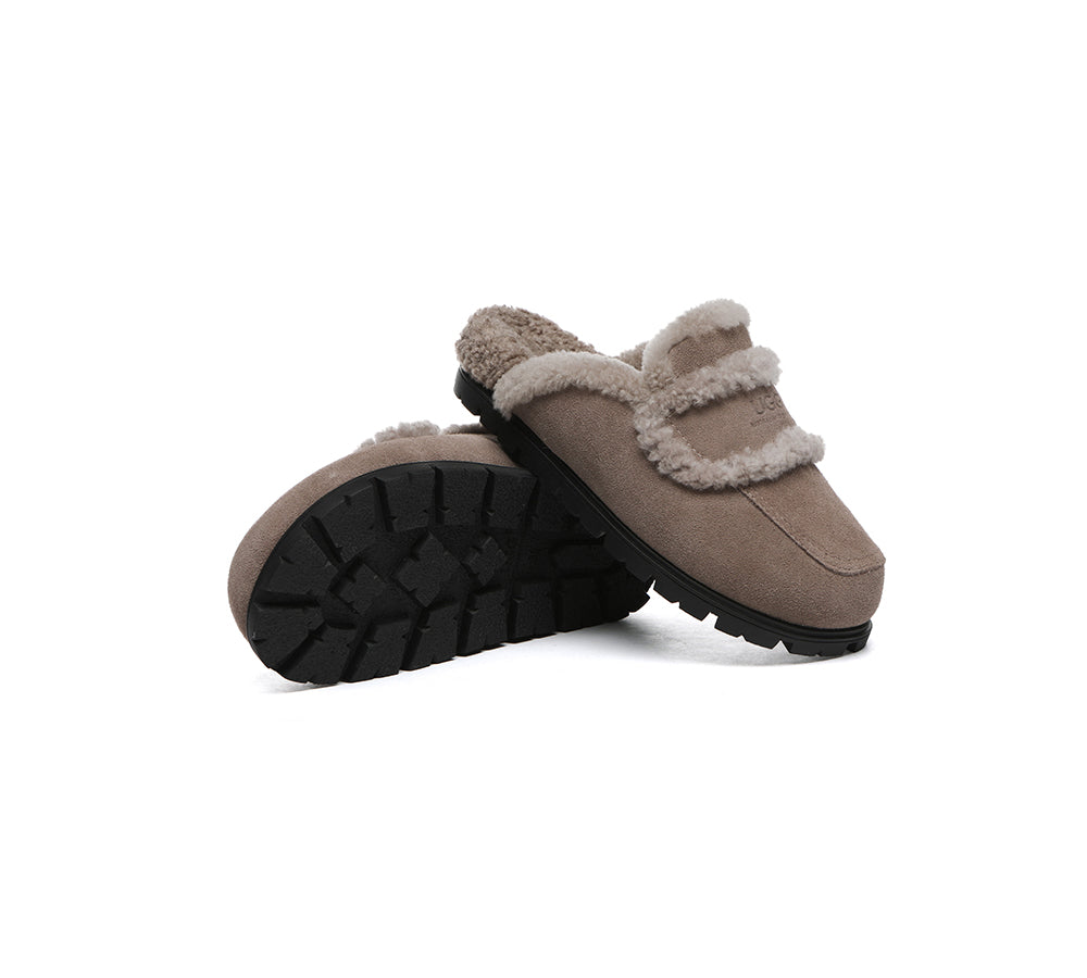 AUSTRALIAN SHEPHERD® UGG Slippers Women Sheepskin Wool Shearling Lined Remi - UGG EXPRESS