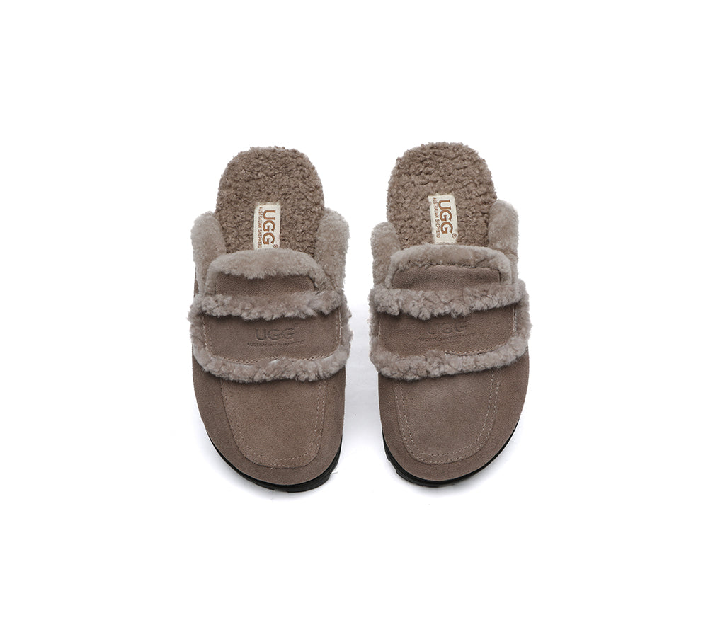 AUSTRALIAN SHEPHERD® UGG Slippers Women Sheepskin Wool Shearling Lined Remi - UGG EXPRESS