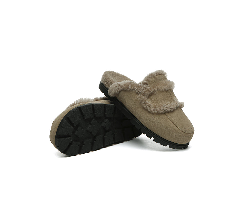 AUSTRALIAN SHEPHERD® UGG Slippers Women Sheepskin Wool Shearling Lined Remi - UGG EXPRESS