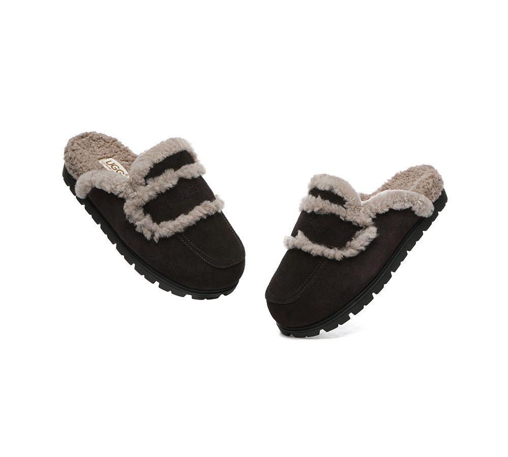 AUSTRALIAN SHEPHERD® UGG Slippers Women Sheepskin Wool Shearling Lined Remi - UGG EXPRESS