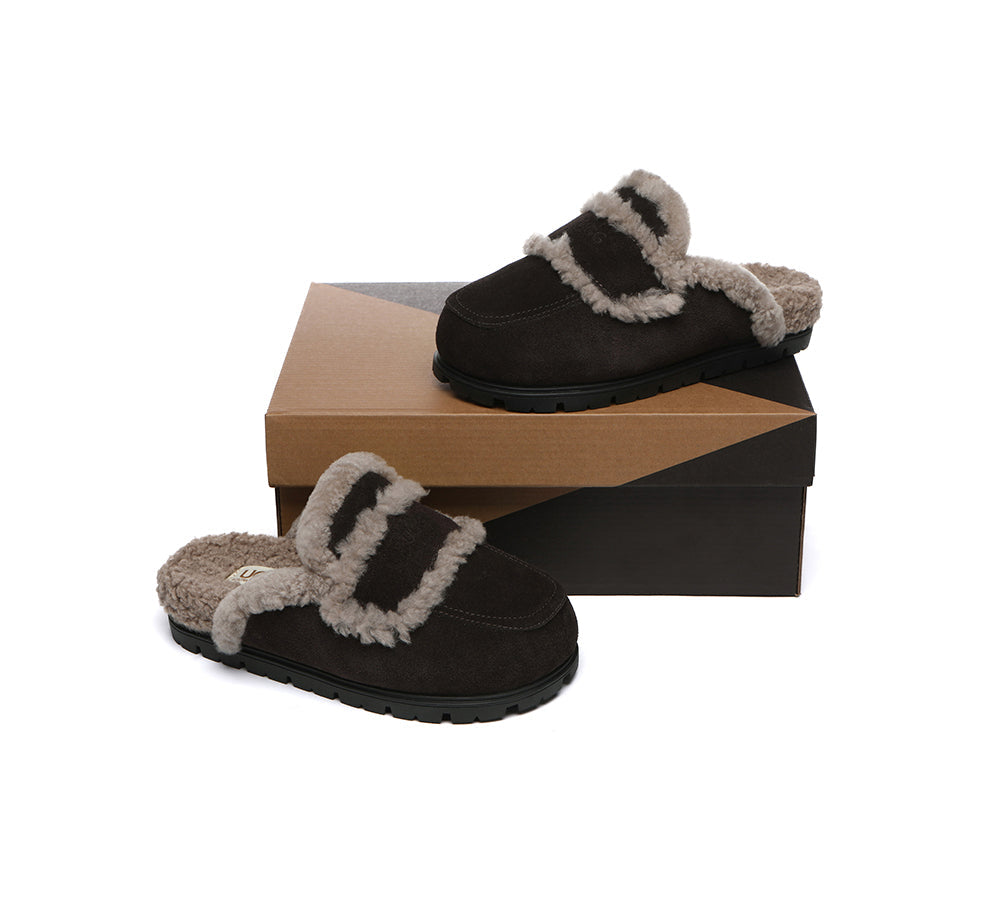 AUSTRALIAN SHEPHERD® UGG Slippers Women Sheepskin Wool Shearling Lined Remi - UGG EXPRESS