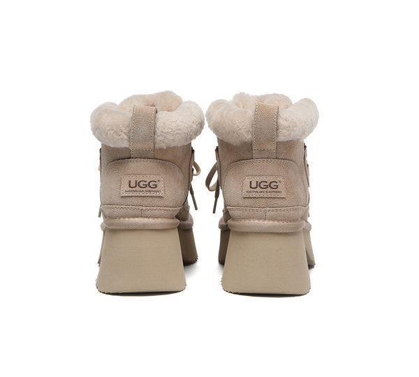 AUSTRALIAN SHEPHERD® UGG Boots Women Chunky Platform Bumpy