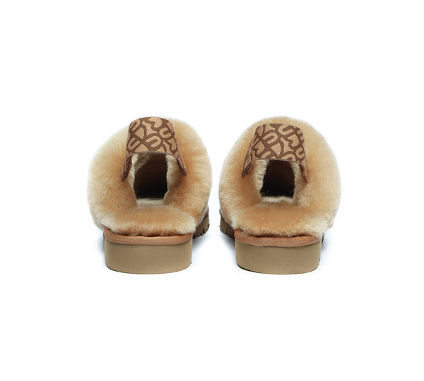 EVERAU® UGG Slippers Women Sheepskin Wool Removable Strap Slingback Corduroy - UGG EXPRESS