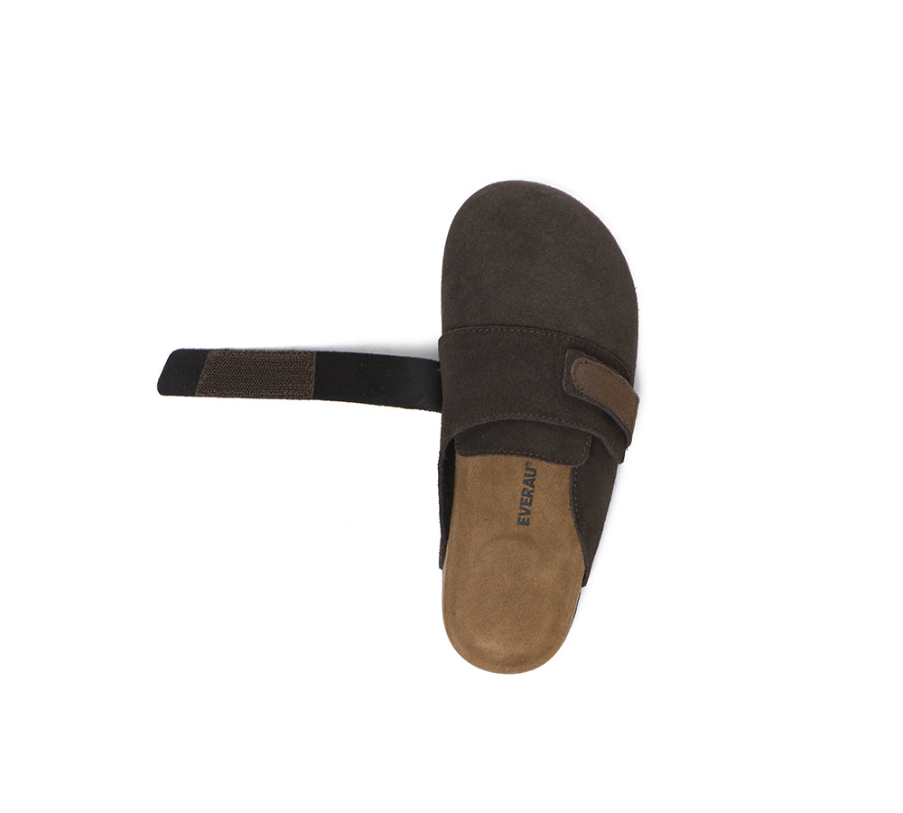 EVERAU® Double Adjustable Strap Embossed Slip-on Summer Flat Clog Slides Skyler - UGG EXPRESS