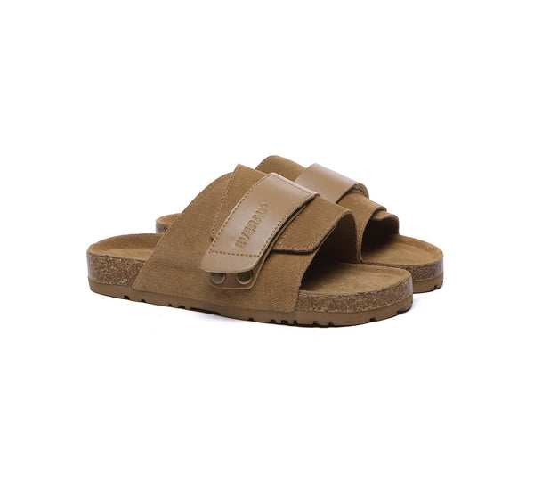 EVERAU?? Adjustable Strap Embossed Slip-on Summer Sandal Slides Terrain - UGG EXPRESS