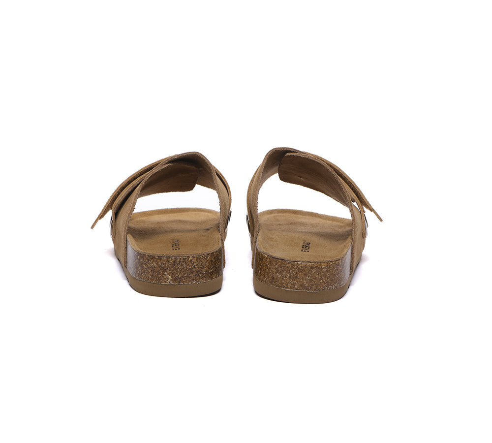 EVERAU?? Adjustable Strap Embossed Slip-on Summer Sandal Slides Terrain - UGG EXPRESS