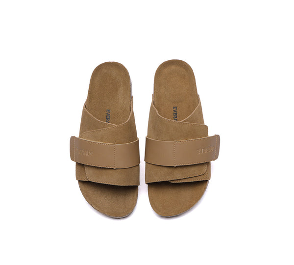 EVERAU?? Adjustable Strap Embossed Slip-on Summer Sandal Slides Terrain - UGG EXPRESS