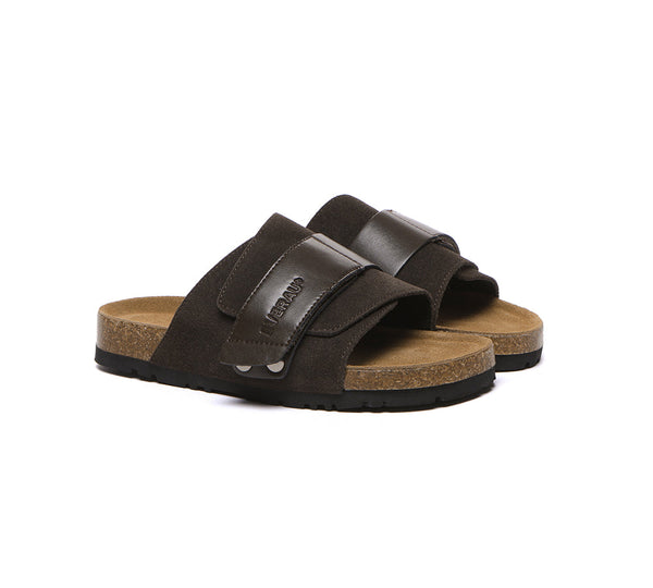 EVERAU?? Adjustable Strap Embossed Slip-on Summer Sandal Slides Terrain - UGG EXPRESS