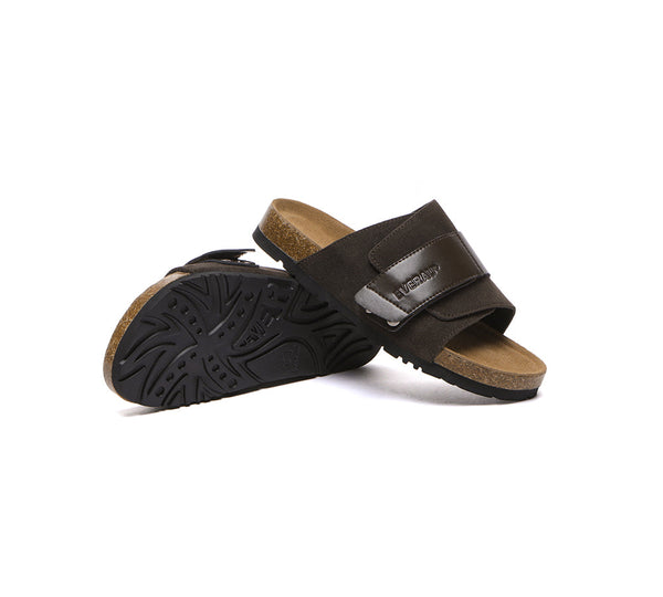 EVERAU?? Adjustable Strap Embossed Slip-on Summer Sandal Slides Terrain - UGG EXPRESS