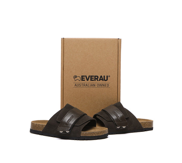 EVERAU?? Adjustable Strap Embossed Slip-on Summer Sandal Slides Terrain - UGG EXPRESS