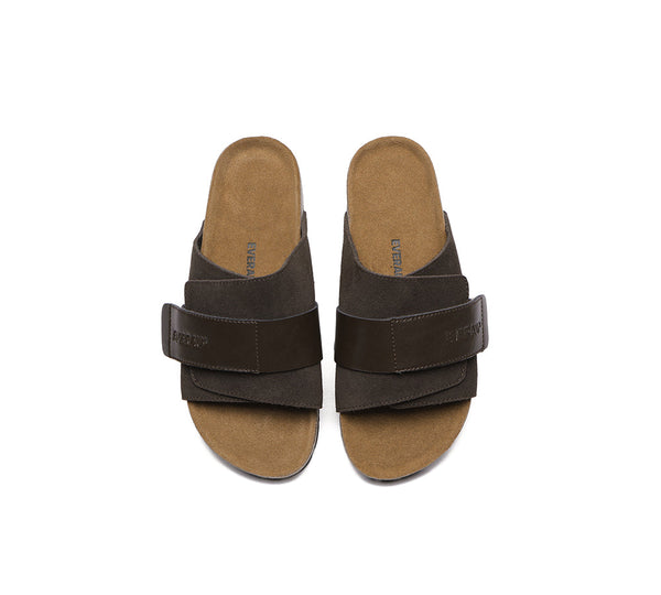 EVERAU?? Adjustable Strap Embossed Slip-on Summer Sandal Slides Terrain - UGG EXPRESS