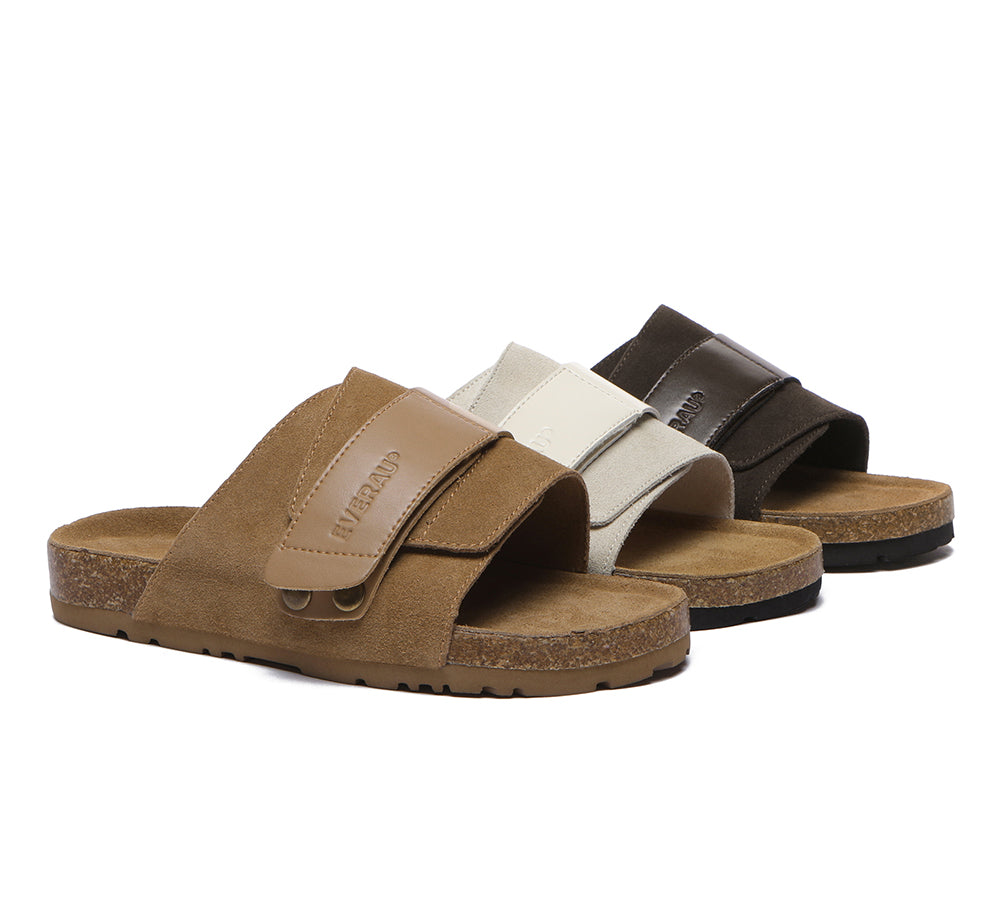 EVERAU® Adjustable Strap Embossed Slip-on Summer Sandal Slides Terrain - UGG EXPRESS