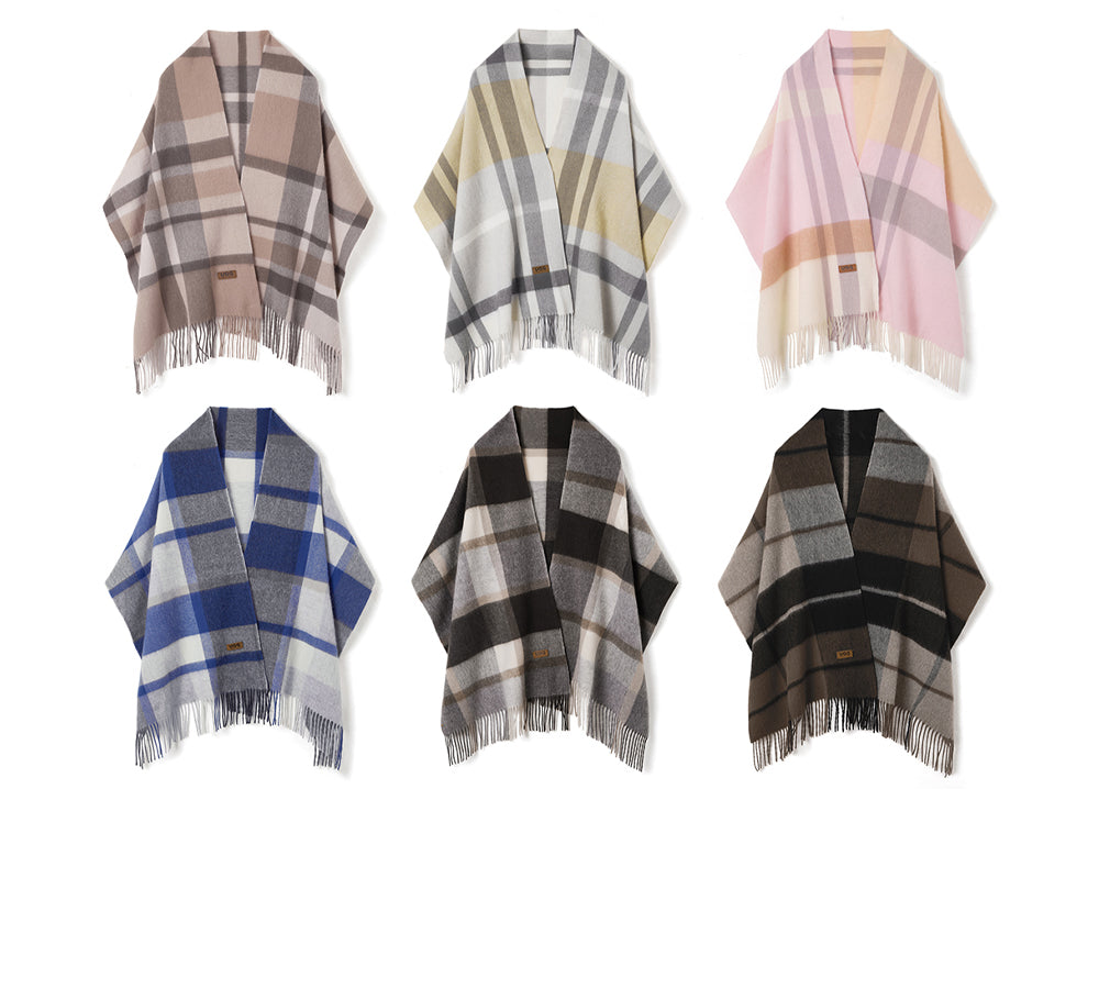Urban UGG Wool Plaid Shawl Wynel URBAN UGG