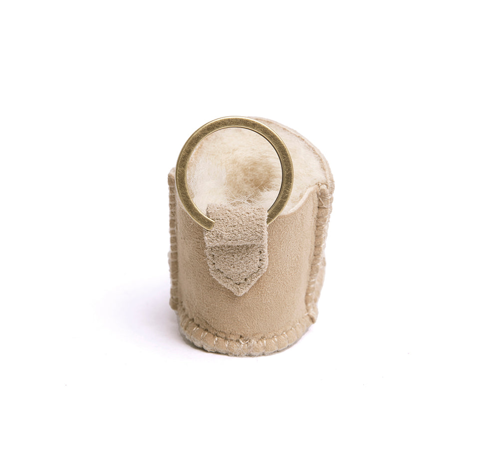 EVERAU® UGG Boot Sheepskin Wool Bootie Keyring - UGG EXPRESS