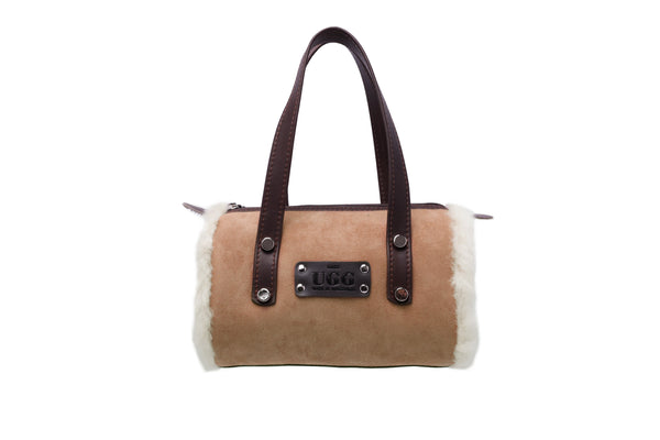 Women Small Hand Carry Zip Barrell Bag