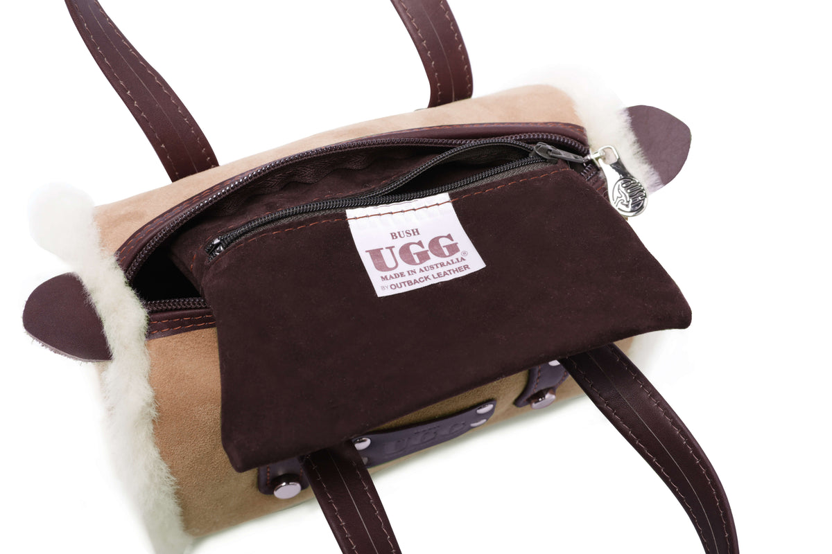Women Small Hand Carry Zip Barrell Bag