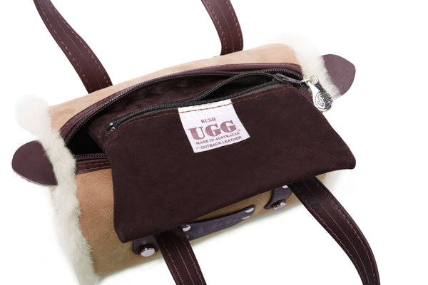 Women Small Hand Carry Zip Barrell Bag