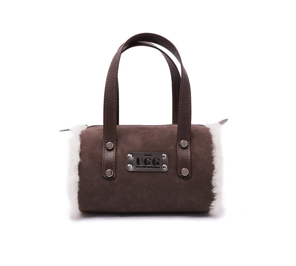 Women Small Hand Carry Zip Barrell Bag