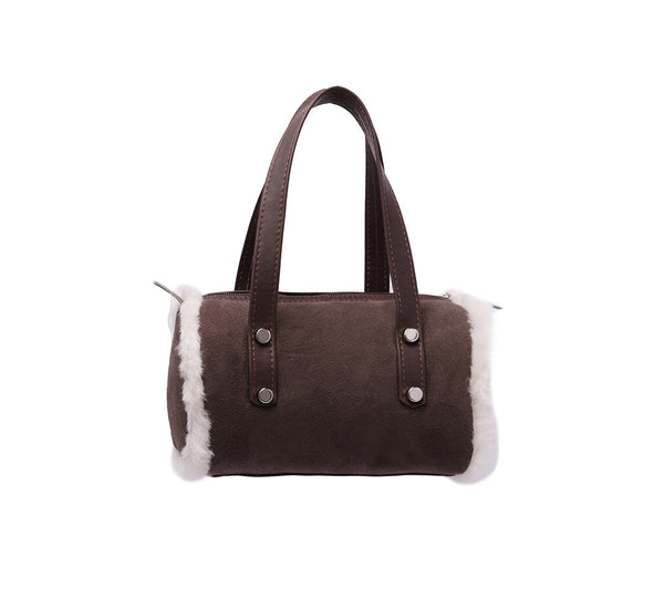 Women Small Hand Carry Zip Barrell Bag