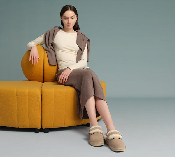 AUSTRALIAN SHEPHERD® 3-Way Style UGG Slippers Sheepskin Wool Adjustable Strap Slingback Tenley UGG AUSTRALIAN SHEPHERD