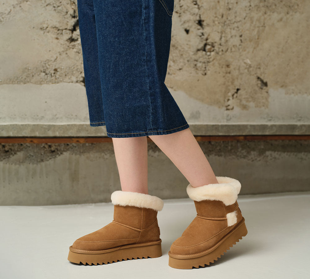 AUSTRALIAN SHEPHERD® UGG Boots Sheepskin Wool Shearling Platform Bynnie UGG AUSTRALIAN SHEPHERD