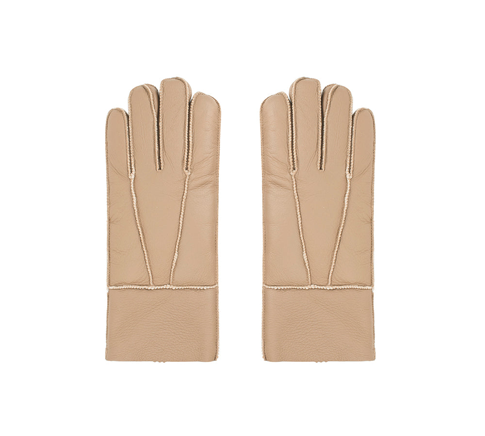 $160 outlet UGG GLOVES BEIGE