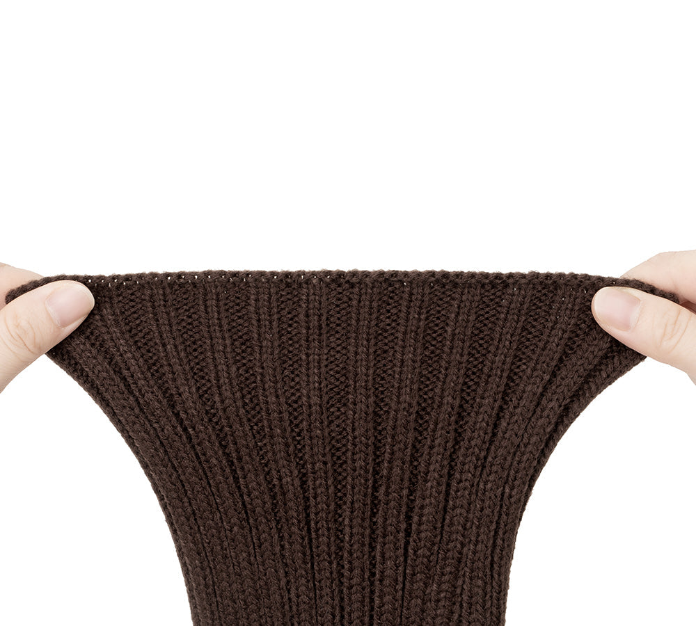 EVERAU® Women Stretchy Ribbed Knit Thick Leg Warmers EVERAU