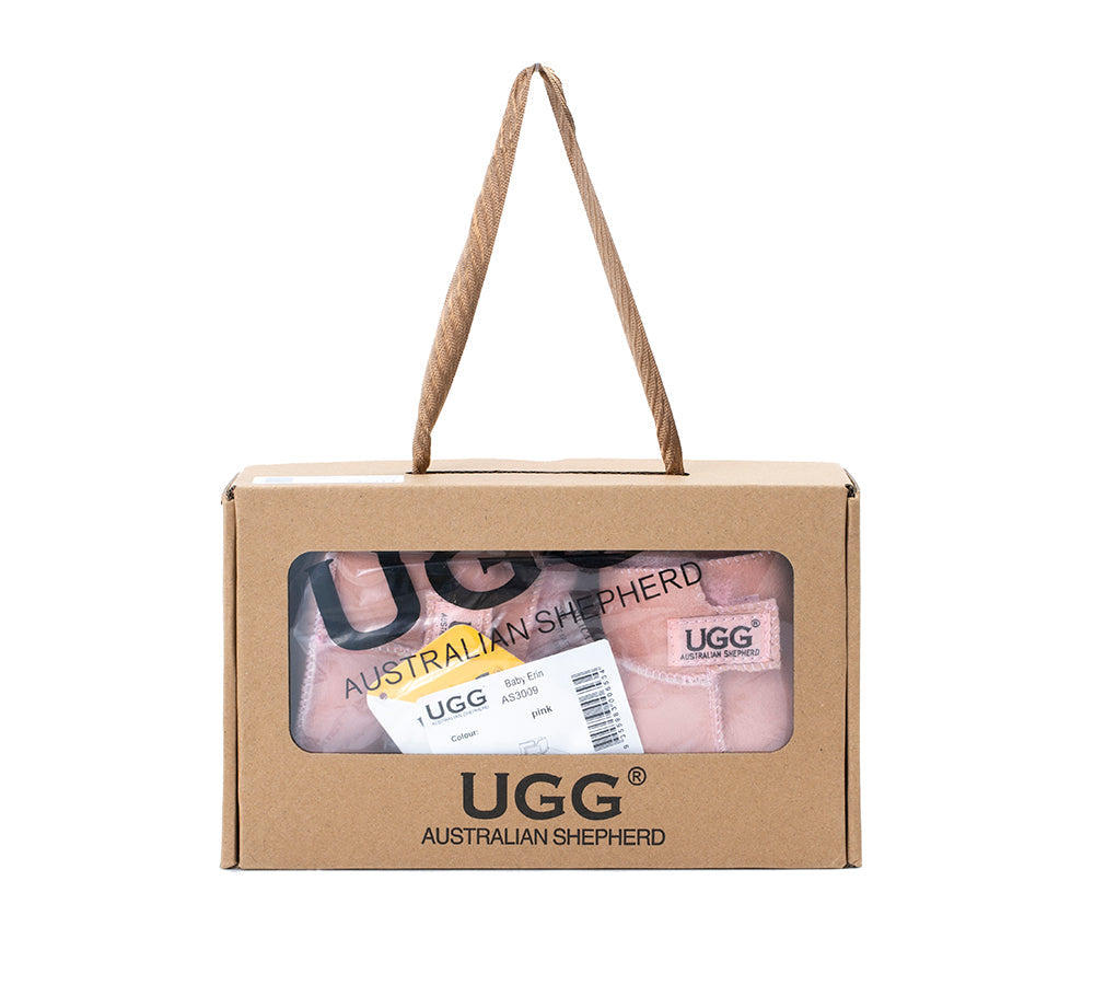 UGG Baby Gift Pack Erin Bootie with Pom Pom Beanie