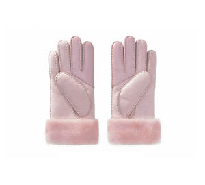 EVERAU® Ladies Gloves Fluffy Sheepskin Wool Stacey - UGG EXPRESS