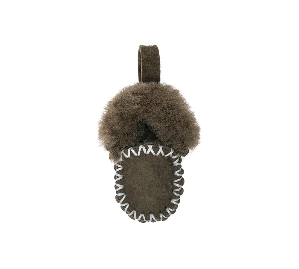 UGG Keyrings Slippers Sheepskin Wool Popo Moccasin Keychains