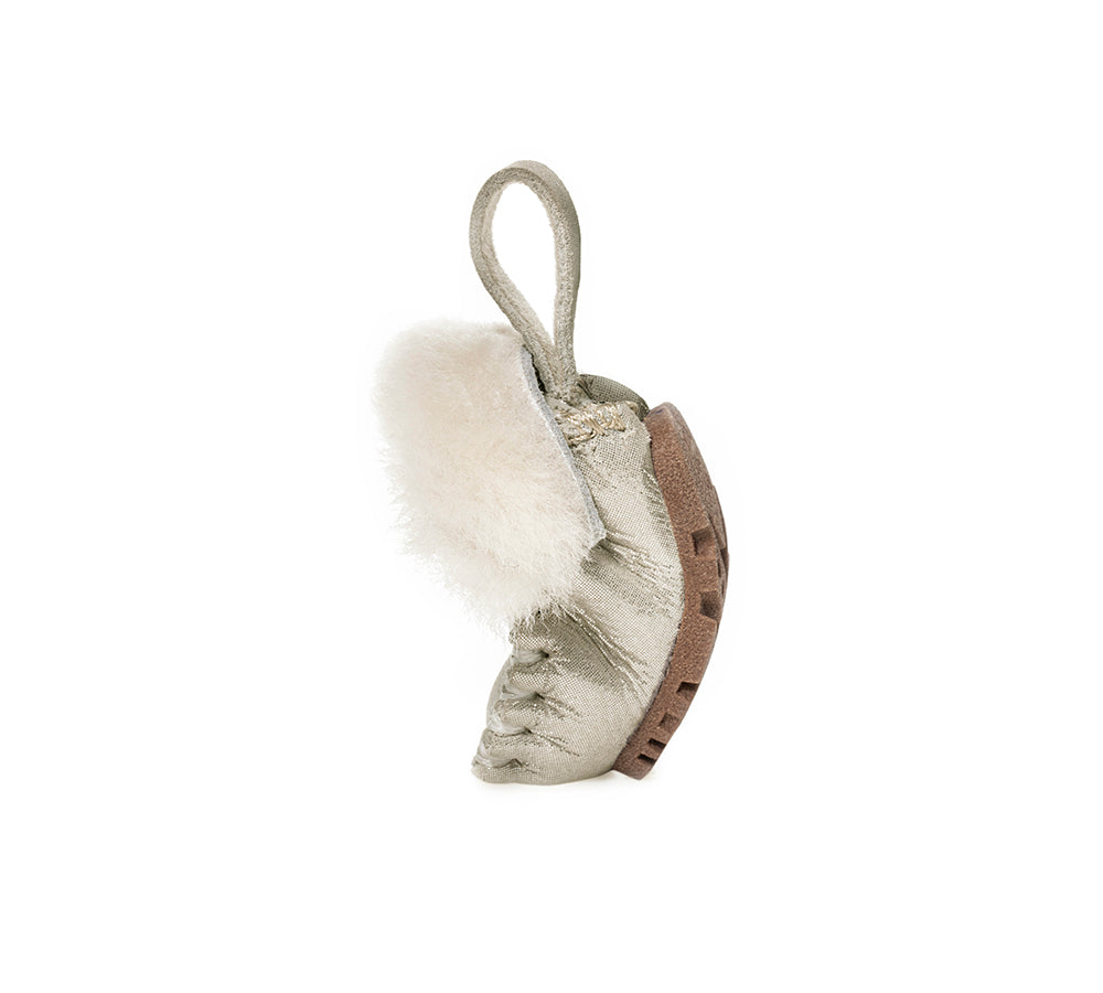 EVERAU® UGG Slippers Sheepskin Wool Popo Moccasin Keyrings - UGG EXPRESS