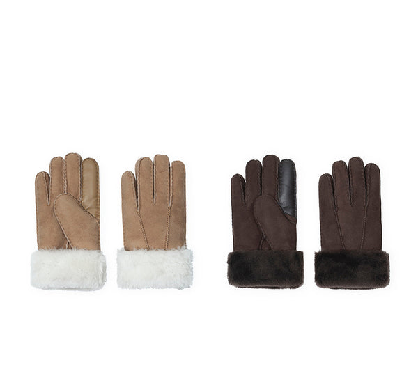 EVERAU® Fluffy Adjustable Strap Buckle Gloves Shea