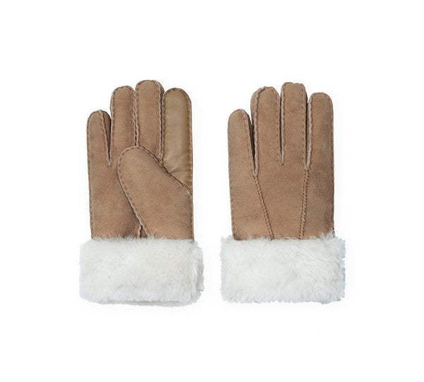 EVERAU® Fluffy Adjustable Strap Buckle Gloves Shea