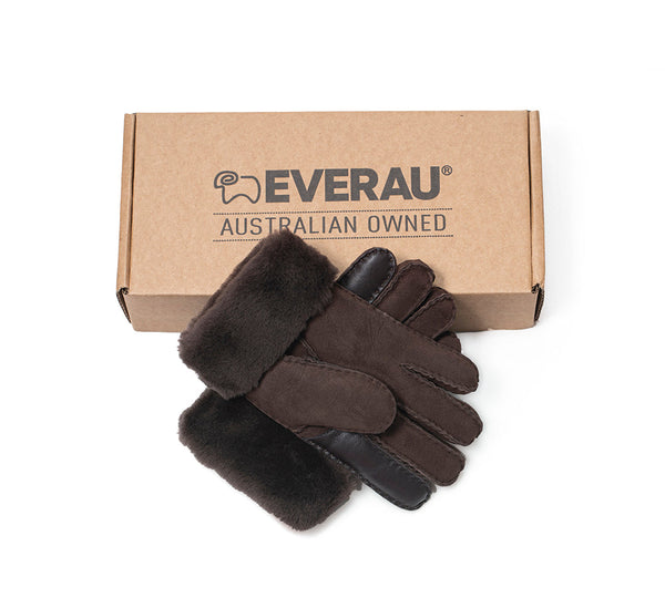 EVERAU® Fluffy Adjustable Strap Buckle Gloves Shea