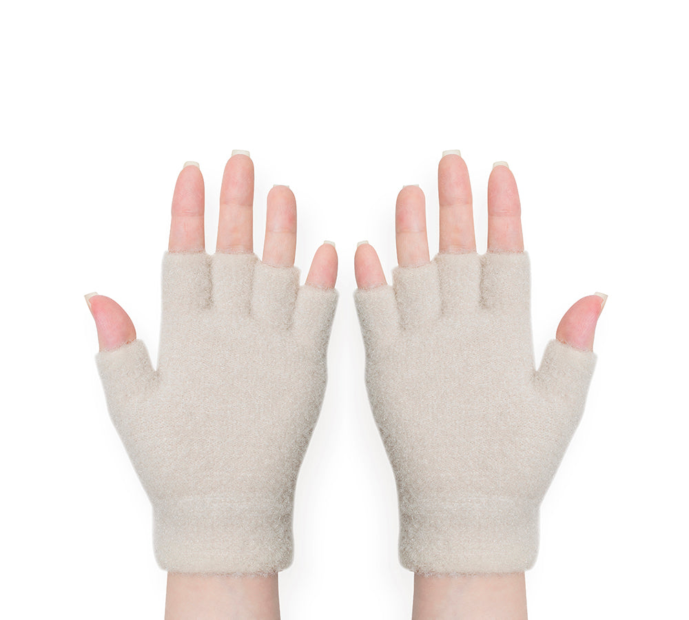 Fingerless Ultra Plush Knit Bearling Gloves