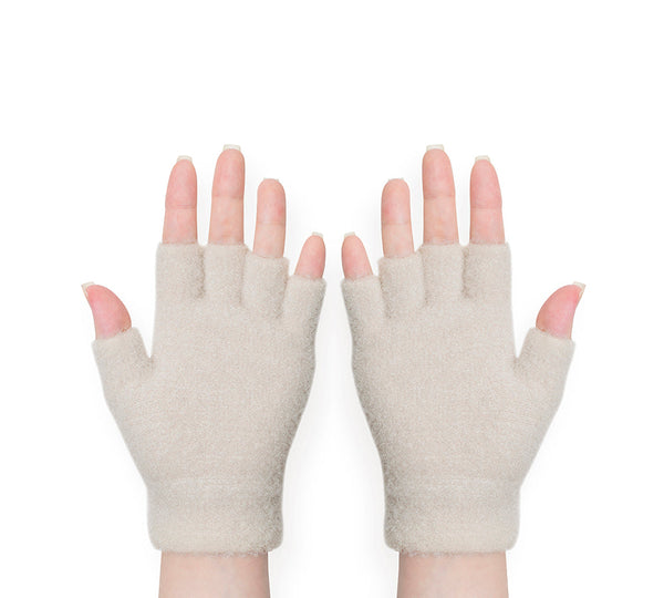 EVERAU® Fingerless Ultra Plush Knit Bearling Gloves