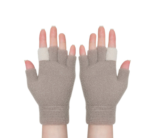 EVERAU® Fingerless Ultra Plush Knit Ewe Gloves