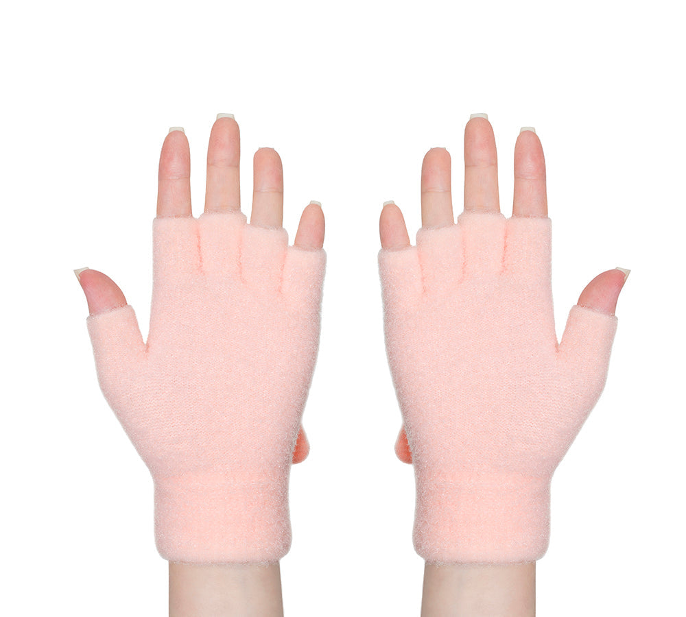 Fingerless Ultra Plush Knit Bearling Gloves