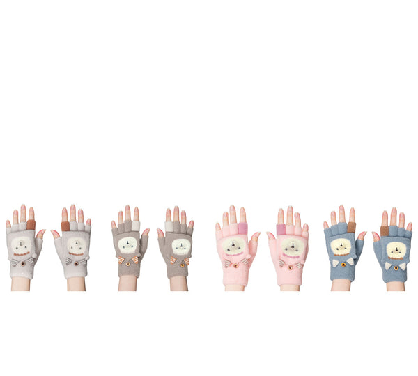EVERAU® Fingerless Ultra Plush Knit Ewe Gloves