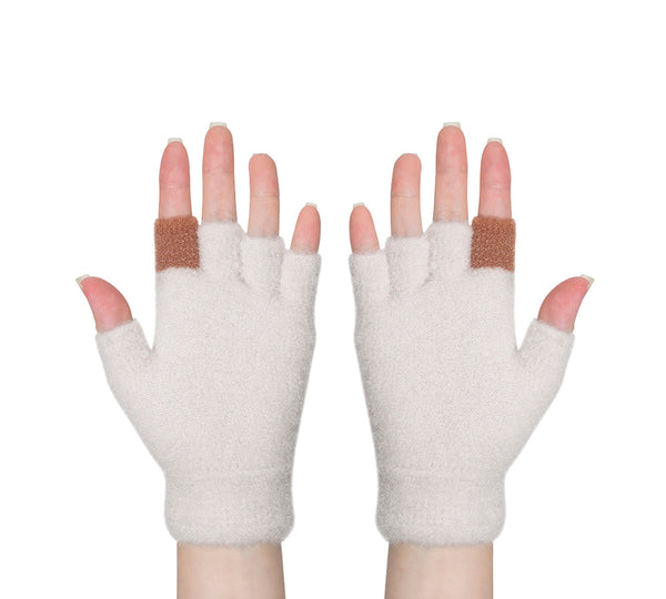 EVERAU® Fingerless Ultra Plush Knit Ewe Gloves