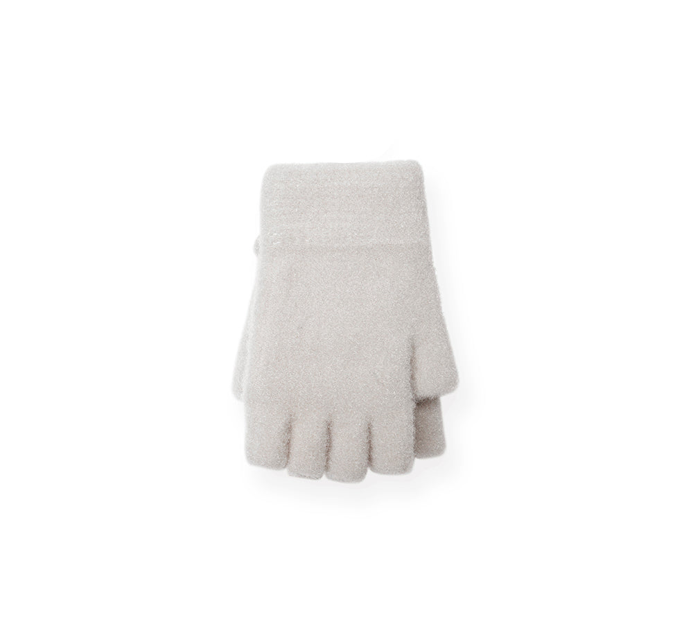 Fingerless Ultra Plush Knit Bearling Gloves