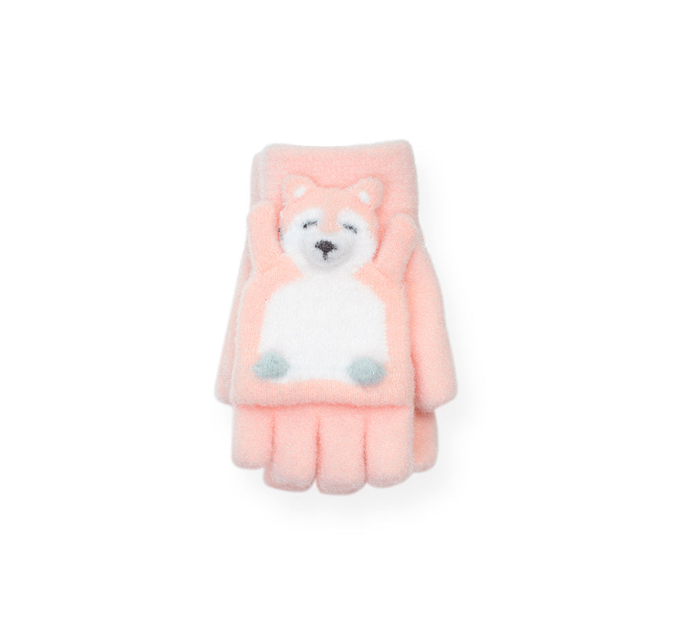 Fingerless Ultra Plush Knit Bearling Gloves